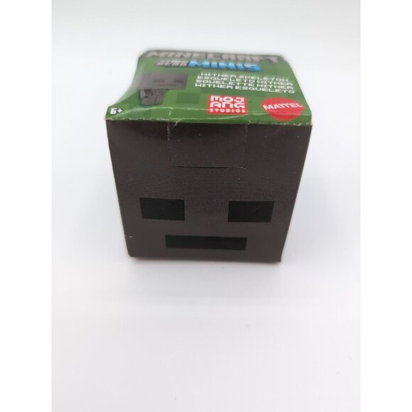 Minecraft Toys, Mob Head Minis Figures - Wither Skeleton - Picture 2 of 3
